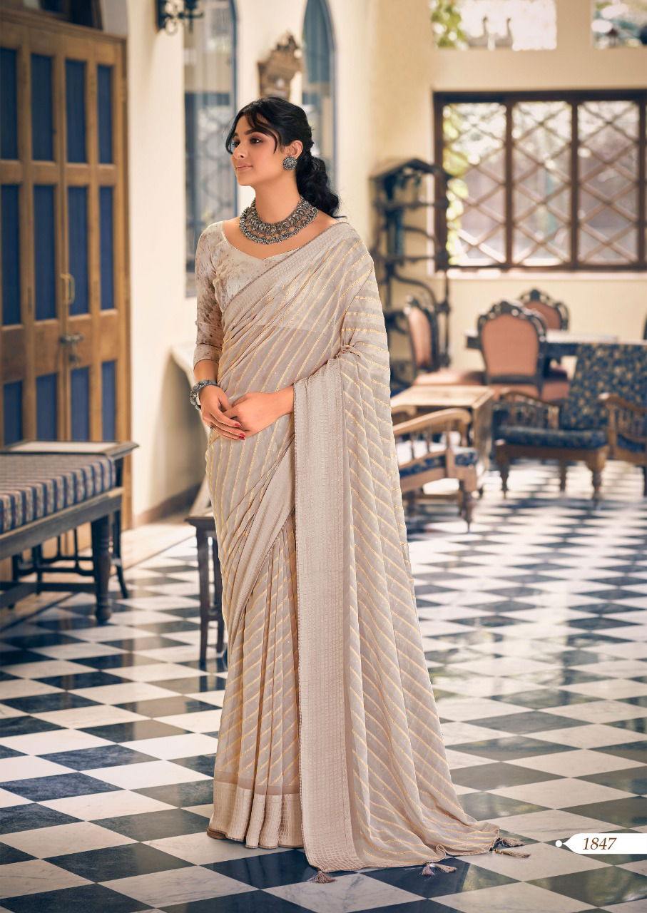 Kashvi Mareena Printed Georgette New Designer Ethnic Wear Saree Collection